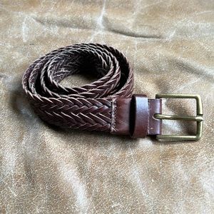 J. Crew braided leather belt Small